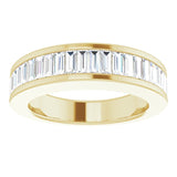 14K Yellow Gold 1 CTW Baguette Diamond Anniversary Band