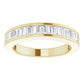14K Yellow Gold 1/2 CTW Baguette Diamond Anniversary Band