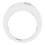 14K White Gold 1 CTW Baguette Diamond Anniversary Band