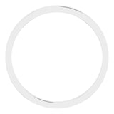 Sterling Silver Flat Wedding Band, 1.5 mm Wide