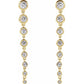 14K Yellow Gold 1 3/4 CTW Lab Grown Diamond Dangle Earrings