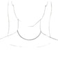 Sterling Silver 3-Strand Bead Chain 13-16" Choker