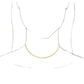 14K Yellow Gold 3-Strand Bead Chain 13-16" Choker