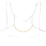14K Yellow Gold 3-Strand Bead Chain 13-16" Choker