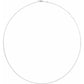 Sterling Silver 1 mm Solid Cable Chain
