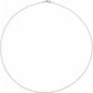 Sterling Silver 1 mm Solid Cable Chain