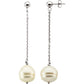 Sterling Silver 9-11 mm Freshwater Cultured Pearl Dangle Earrings