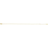 14K Yellow Gold 1 mm Solid Cable Chain